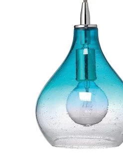 Coastal Style Blue Textured Glass Curved Pendant -Jamie Young Store loomlan coastal style blue textured glass curved pendant jamie young pendants 3 33037965263061