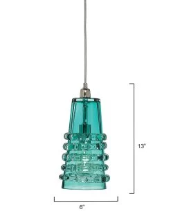 Coastal Style Blue Textured Glass Long Ribbon Pendant -Jamie Young Store loomlan coastal style blue textured glass long ribbon pendant jamie young pendants 5 33037998162133