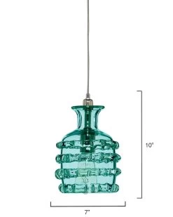 Coastal Style Blue Textured Glass Ribbon Pendant -Jamie Young Store loomlan coastal style blue textured glass ribbon pendant jamie young pendants 5 33038001012949