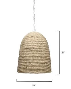 Coastal Style Brown Mango Wood Iron Waterfront Pendant -Jamie Young Store loomlan coastal style brown mango wood iron waterfront pendant jamie young pendants 8 33038015660245