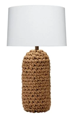 Coastal Style Brown Rope Lawrence Table Lamp