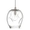 Coastal Style Clear Glass Dimpled Glass Pendant