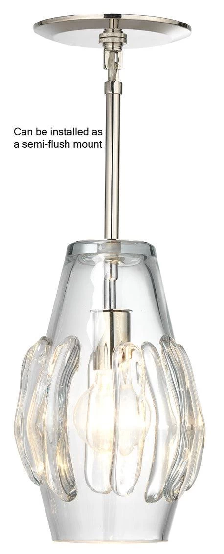 Coastal Style Clear Glass Talon Pendant 2 Coastal Style Clear Glass Talon Pendant - Image 2