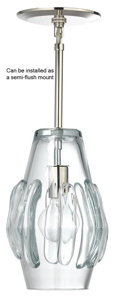 Coastal Style Clear Glass Talon Pendant 8 Coastal Style Clear Glass Talon Pendant - Image 8