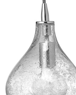 Coastal Style Clear Textured Glass Curved Pendant - Small -Jamie Young Store loomlan coastal style clear textured glass curved pendant small jamie young pendants 3 33037965164757