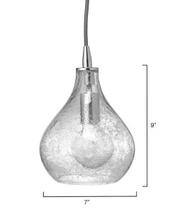 Coastal Style Clear Textured Glass Curved Pendant - Small -Jamie Young Store loomlan coastal style clear textured glass curved pendant small jamie young pendants 4 33037965328597