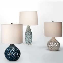 Coastal Style Filigree Light Blue Ceramic Table Lamp -Jamie Young Store loomlan coastal style filigree light blue ceramic table lamp jamie young table lamps 3 33038303133909