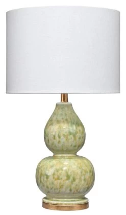 Coastal Style Green Ceramic Whitney Table Lamp