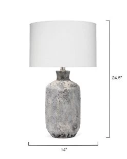 Coastal Style Grey Ceramic Blaire Table Lamp -Jamie Young Store loomlan coastal style grey ceramic blaire table lamp jamie young table lamps 3 33038313586901