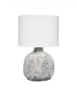 Coastal Style Grey Ceramic Blake Table Lamp