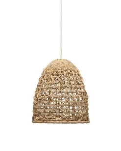Coastal Style Natural Corn Straw Rope Netted Pendant -Jamie Young Store loomlan coastal style natural corn straw rope netted pendant jamie young pendants 7 33037989740757