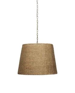 Coastal Style Natural Seagrass Willow Chandelier