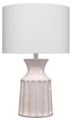 Coastal Style White Ceramic Addison Table Lamp