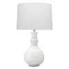 Coastal Style White Ceramic Droplet Table Lamp