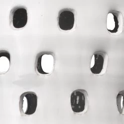 Coastal Style White Ceramic Long Perforated Pendant 9 Coastal Style White Ceramic Long Perforated Pendant -Jamie Young Store loomlan coastal style white ceramic long perforated pendant jamie young pendants 5