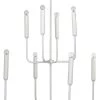 Coastal Style White Gesso Mercer Two Tier Chandelier