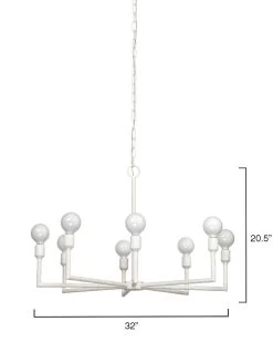 Coastal Style White Gesso Mid-Century Modern Park Chandelier -Jamie Young Store loomlan coastal style white gesso mid century modern park chandelier jamie young chandeliers 6 33037994066133