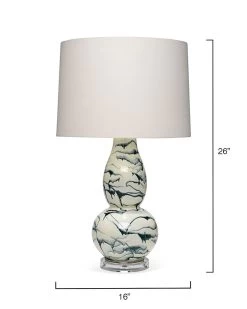 Coastal Style White Glass Acrylic Elodie Table Lamp -Jamie Young Store loomlan coastal style white glass acrylic elodie table lamp jamie young table lamps 4 33038317519061