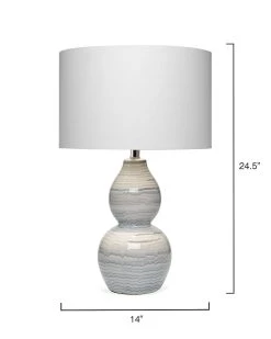 Coastal Style White/Blue Ceramic Catalina Wave Table Lamp -Jamie Young Store loomlan coastal style whiteblue ceramic catalina wave table lamp jamie young table lamps 4 33038314602709
