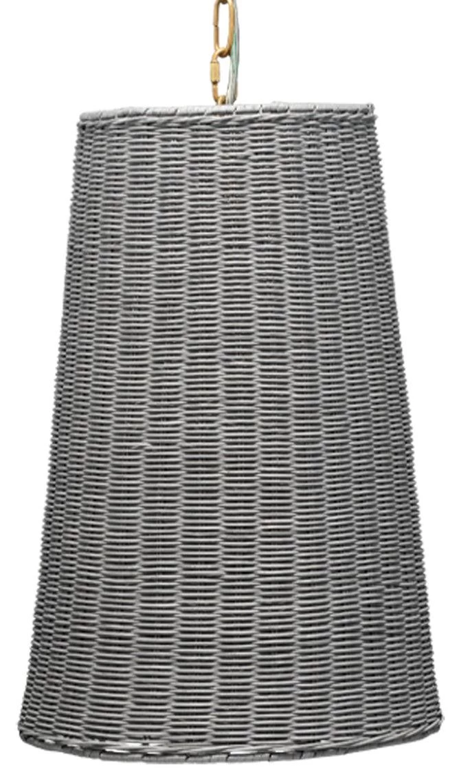 Cottage Beach Decor Blue Rattan Candid Pendant 1 Cottage Beach Decor Blue Rattan Candid Pendant