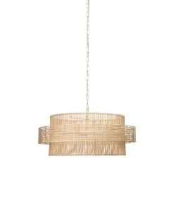 Cottage Beach Decor Cream Rattan Concentric Pendant -Jamie Young Store loomlan cottage beach decor cream rattan concentric pendant jamie young pendants 8 33037966409941