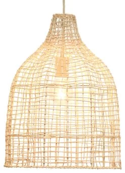 Cottage Beach Decor Cream Rattan Whisper Pendant -Jamie Young Store loomlan cottage beach decor cream rattan whisper pendant jamie young pendants 3