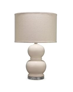 Cream Glass Bubble Table Lamp