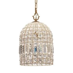 Golden Lighting Pendant Crystal Beads Over Island Pendant