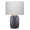Graham Dark Blue Ceramic Table Lamp