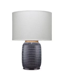 Graham Dark Blue Ceramic Table Lamp