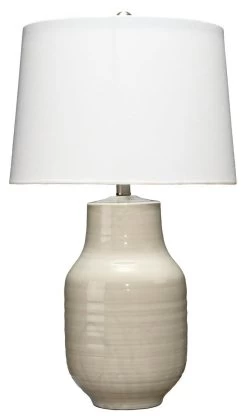 Grey Ceramic Bottle Table Lamp