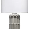 Grey Ceramic Jewel Table Lamp