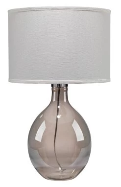 Grey Glass Juliette Table Lamp