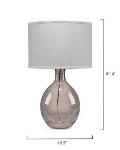 Grey Glass Juliette Table Lamp -Jamie Young Store loomlan grey glass juliette table lamp jamie young table lamps 5 33038259486933
