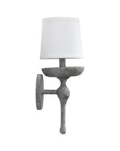 Grey Plaster Concord Wall Sconce -Jamie Young Store loomlan grey plaster concord wall sconce jamie young wall sconces 4 33037926891733