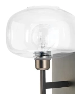 Gunmetal Clear Glass Scando Mod Sconce -Jamie Young Store loomlan gunmetal clear glass scando mod sconce jamie young wall sconces 3 33037942063317