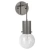 Gunmetal Clear Glass Strada Pendant Sconce