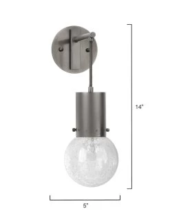 Gunmetal Clear Glass Strada Pendant Sconce -Jamie Young Store loomlan gunmetal clear glass strada pendant sconce jamie young pendants 5 33037946781909