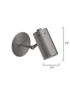 Gunmetal Milano Sconce -Jamie Young Store loomlan gunmetal milano sconce jamie young wall sconces 3 33037935870165