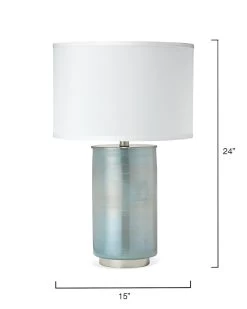 Hand-Blown Light Blue Glass Vapor Table Lamp -Jamie Young Store loomlan hand blown light blue glass vapor table lamp jamie young table lamps 4 33038240514261