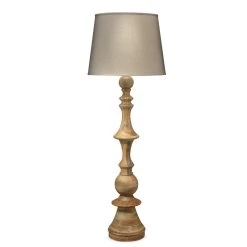 Natural Mango Wood Budapest Floor Lamp