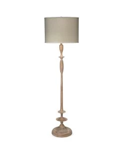 Natural Mango Wood Petite Paro Floor Lamp