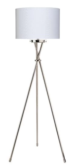 Nickel Iron Manny Floor Lamp