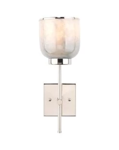 Nickel Opal Blue Metallic Glass Vapor Single Wall Sconce -Jamie Young Store loomlan nickel opal blue metallic glass vapor single wall sconce jamie young wall sconces 3 33037954941141