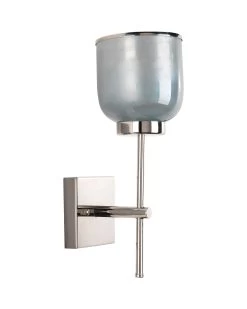 Nickel Opal Blue Metallic Glass Vapor Single Wall Sconce -Jamie Young Store loomlan nickel opal blue metallic glass vapor single wall sconce jamie young wall sconces 4 33037955104981