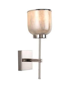 Nickel Opal Blue Metallic Glass Vapor Single Wall Sconce -Jamie Young Store loomlan nickel opal blue metallic glass vapor single wall sconce jamie young wall sconces 5 33037955530965