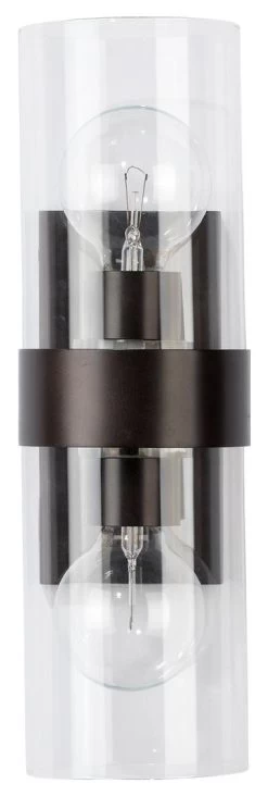 Oil Rubbed Bronze And Clear Glass Chatham Wall Sconce -Jamie Young Store loomlan oil rubbed bronze and clear glass chatham wall sconce jamie young wall sconces 3