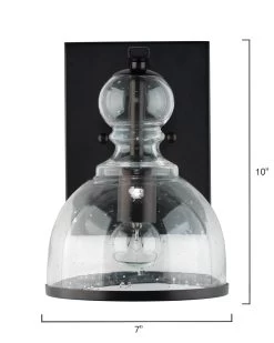 Oil Rubbed Bronze Clear Glass St. Charles Wall Sconce -Jamie Young Store loomlan oil rubbed bronze clear glass st charles wall sconce jamie young wall sconces 7 33037947273429