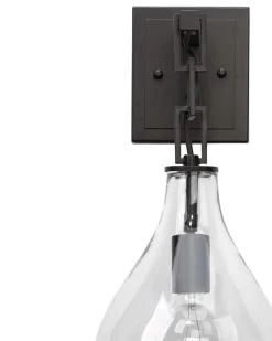 Oil Rubbed Bronze Clear Glass Tear Drop Wall Sconce -Jamie Young Store loomlan oil rubbed bronze clear glass tear drop wall sconce jamie young wall sconces 3 33037948584149