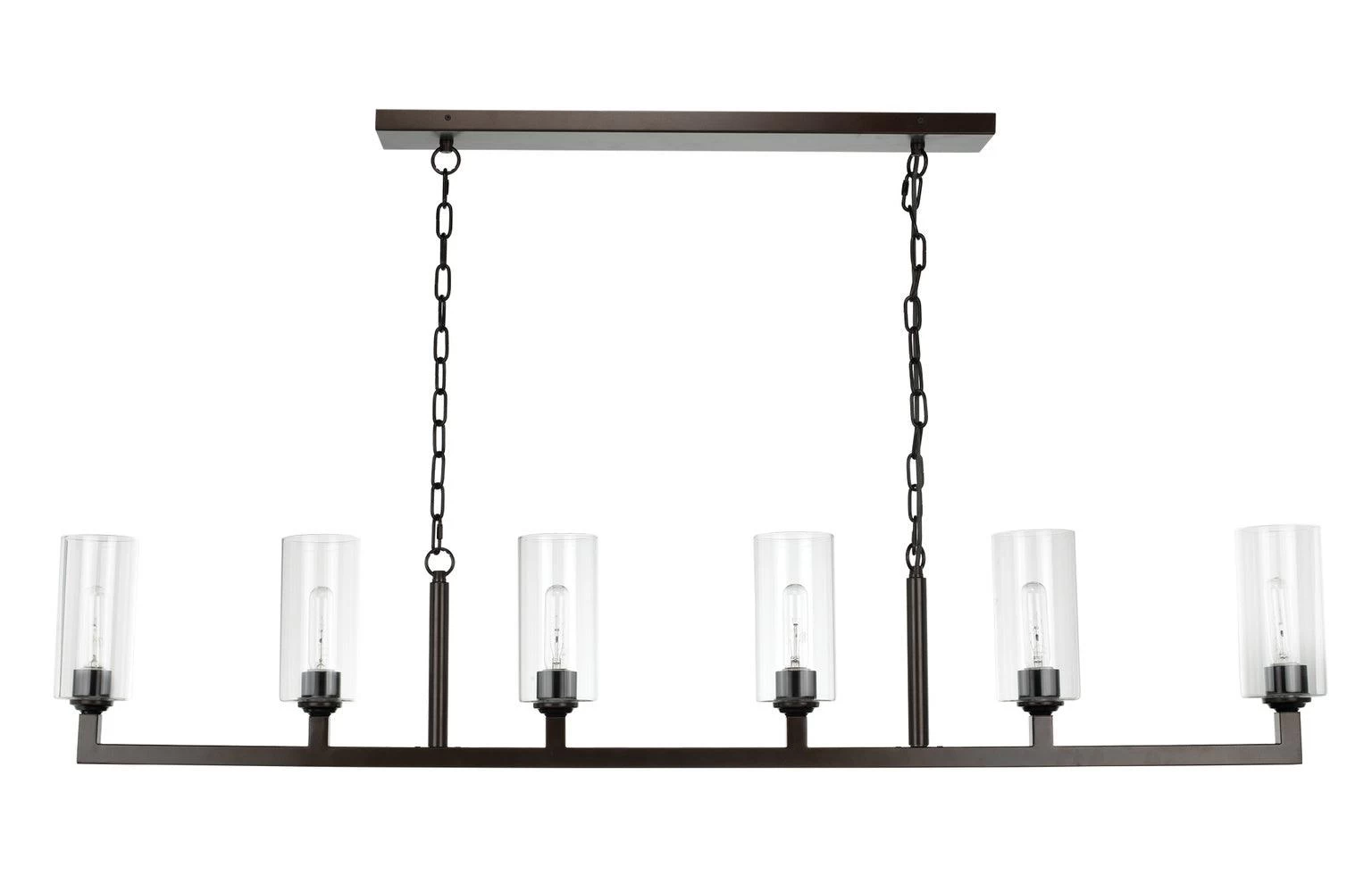 Oil Rubbed Bronze Dining Room Linear 6 Light Chandelier 1 Oil Rubbed Bronze Dining Room Linear 6 Light Chandelier